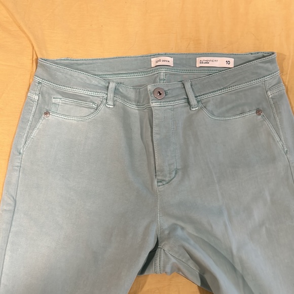 J Jill Light Green Slim Jeans - Picture 2 of 6